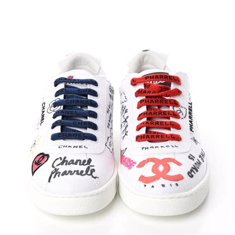 Chanel pharrell white shoes